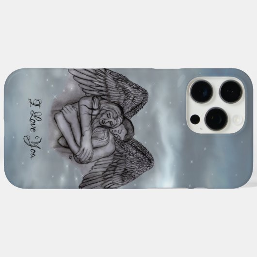 愛の天使エロス、私はあなたを愛 Case-Mate iPhoneケース (裏面 (横))