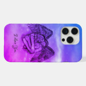 愛の天使エロス、私はあなたを愛 iPhoneケース (裏面横)