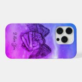 愛の天使エロス、私はあなたを愛 iPhoneケース (裏面横)