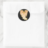 愛の天使スティッカー ラウンドシール (バッグ)