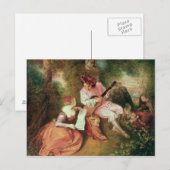 『愛の天秤』、1715-18 ポストカード (正面/裏面)