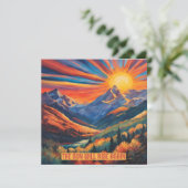 愛の太陽が山の上を昇る勇気 カード (スタンド正面)