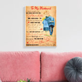 愛の夫 |愛する夫への手紙 キャンバスプリント (インサイチュ (リビング))