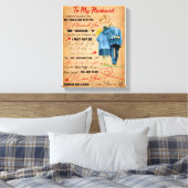 愛の夫 |愛する夫への手紙 キャンバスプリント (インサイチュ (寝室))