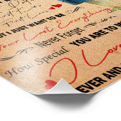 愛の夫 |愛する夫への手紙 フォトプリント            (角)