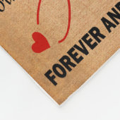 愛の夫 |愛する夫への手紙 フリースブランケット (角)