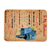 愛の夫 |愛する夫への手紙 マグネット (横)