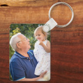 愛の失い1おじいちゃん記念写真 キーホルダー (裏面)