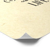 「愛の契約」ライフパートナー結婚の証明書 ポスター (角)