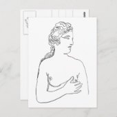 愛の女神ビーナスギリシアのアフロディテ ポストカード (正面/裏面)