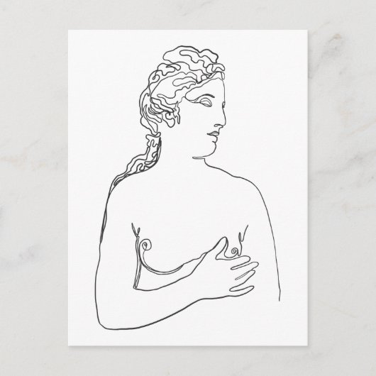 愛の女神ビーナスギリシアのアフロディテ ポストカード (正面)