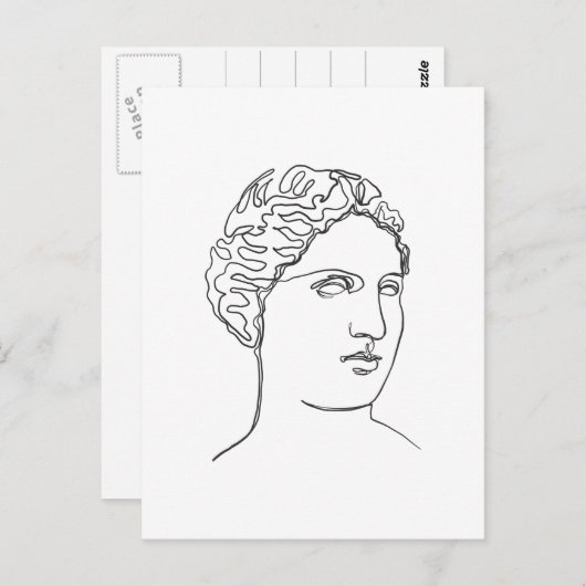 愛の女神ビーナスギリシアのアフロディテ ポストカード (正面/裏面)