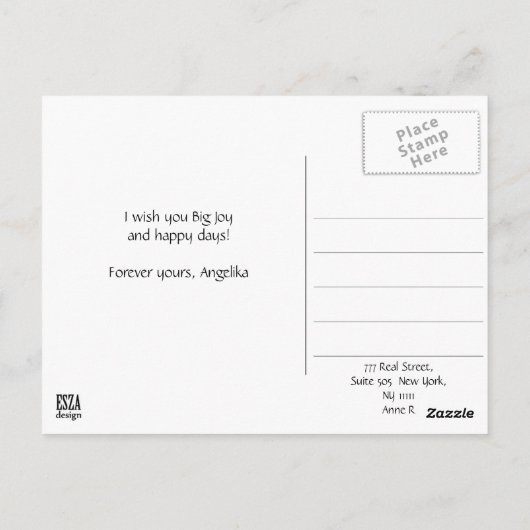 愛の女神ビーナスギリシアのアフロディテ ポストカード (裏面)