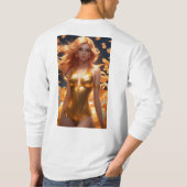 愛の女神:アフロディテポートレート Tシャツ (裏面)