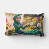 愛の妖精が散らばる ランバークッション (裏面)