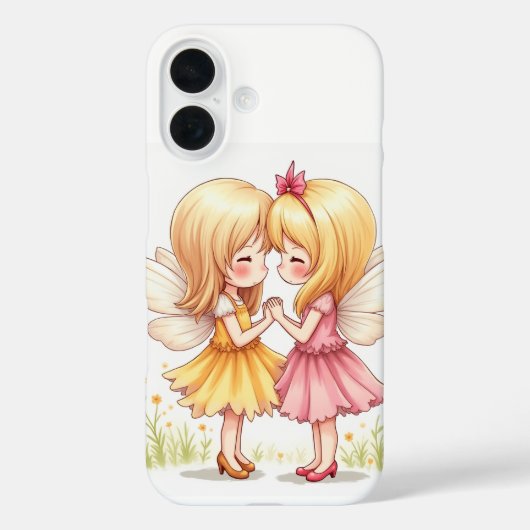 愛の妖精のペアiPhone 16ケース Case-Mate iPhoneケース (裏面)