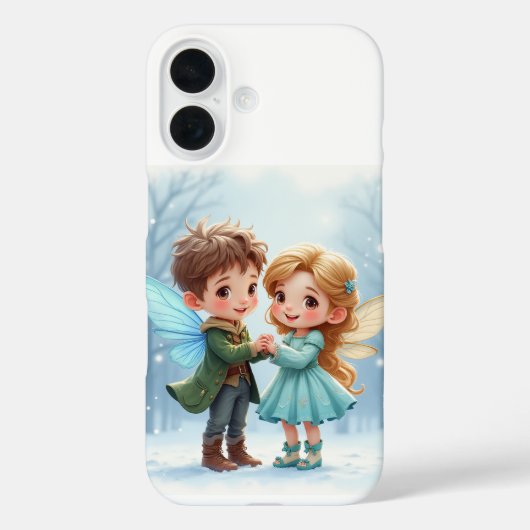 愛の妖精のペアiPhone 16ケース Case-Mate iPhoneケース (裏面)