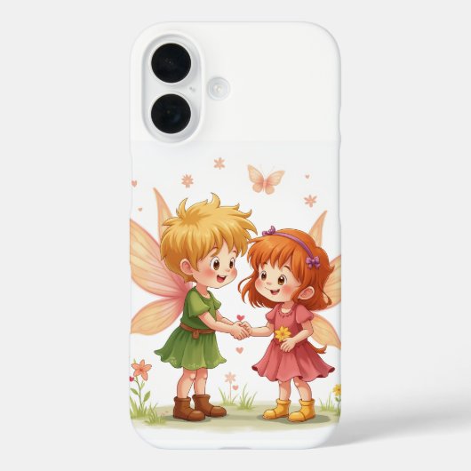 愛の妖精のペアiPhone 16ケース Case-Mate iPhoneケース (裏面)
