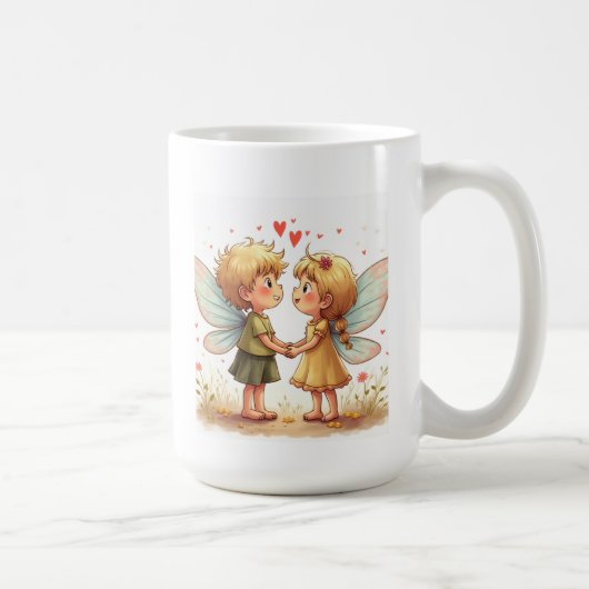 愛の妖精のマグのペア コーヒーマグカップ (右)