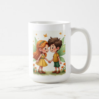 愛の妖精のマグのペア コーヒーマグカップ