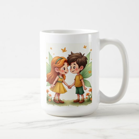 愛の妖精のマグのペア コーヒーマグカップ (右)