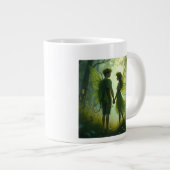 愛の妖精のマグのペア ジャンボコーヒーマグカップ (正面右)