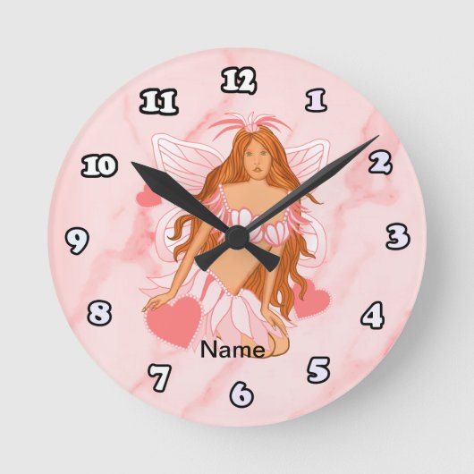 愛の妖精 ラウンド壁時計 (正面)