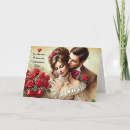 愛の妻バレンタインデー折り畳みホリデーカード シーズンカード