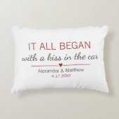 愛の始まり ロマンチックなペアのための特別なギフト アクセントクッション (正面)