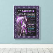 愛の娘 |私の娘への手紙 キャンバスプリント (インサイチュ (ウッドフロア))