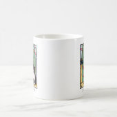 愛の子ネコカスタムネコかわいい コーヒーマグカップ (中央)