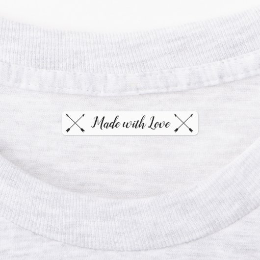 愛の子供で作られた服のラベル、矢印 ラベル (貼付)