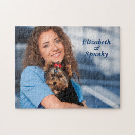 愛の子犬ペット動物の写真パーソナライズ ジグソーパズル