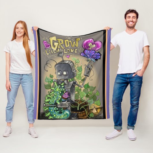 愛の学滑解とループを育てる フリースブランケット (インサイチュ)