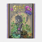 愛の学滑解とループを育てる フリースブランケット (正面)