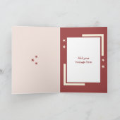 愛の孫娘マウスピンクのクリスマス シーズンカード (内部)