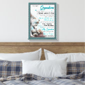 愛の孫 |おばあちゃんの孫への手紙 キャンバスプリント (インサイチュ (寝室))