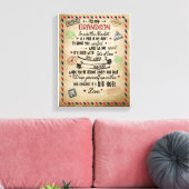 愛の孫 |おばあちゃんの孫への手紙 キャンバスプリント (インサイチュ (リビング))