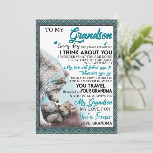 愛の孫 |おばあちゃんの孫への手紙 シーズンカード (スタンド正面)