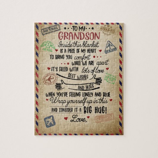 愛の孫 |おばあちゃんの孫への手紙 ジグソーパズル (縦)