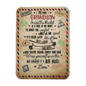 愛の孫 |おばあちゃんの孫への手紙 マグネット (縦)