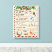 愛の孫|私の孫への手紙誇りを持ったI Of You キャンバスプリント (インサイチュ (ウッドフロア))