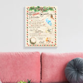 愛の孫|私の孫への手紙誇りを持ったI Of You キャンバスプリント (インサイチュ (リビング))