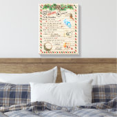 愛の孫|私の孫への手紙誇りを持ったI Of You キャンバスプリント (インサイチュ (寝室))