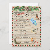 愛の孫|私の孫への手紙誇りを持ったI Of You シーズンカード (正面/裏面)