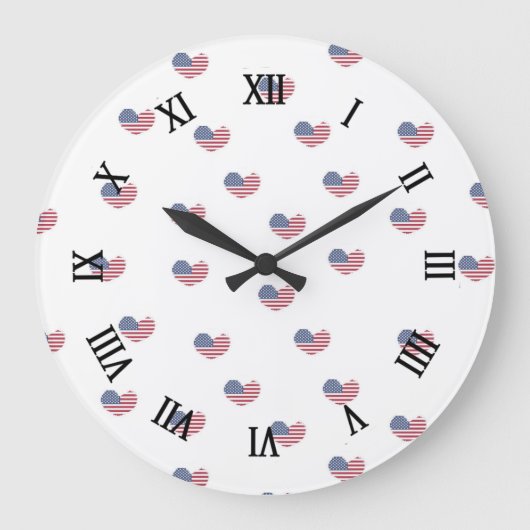 愛の宇佐文様 ラージ壁時計 (正面)