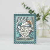 愛の守護天使、墓地の哀悼アート RIP ポストカード (スタンド正面)