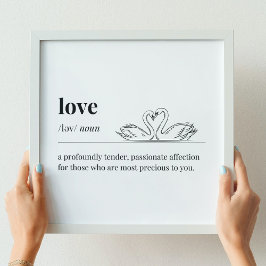 愛の定義スワン ポスター