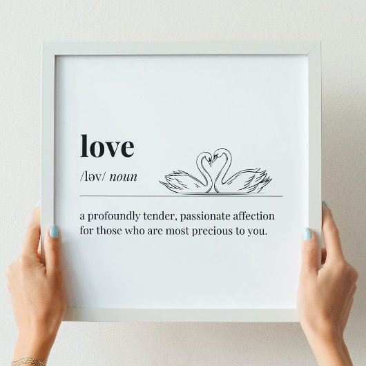 愛の定義スワン ポスター