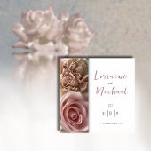 愛の宣言ピンク淡い色のローズスクエアポスター ポスター